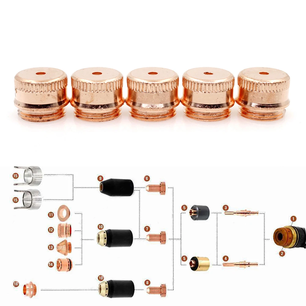 Soldering Tool Plasma Torch Shield 40A-60A 5pcs Dynamics For Thermal Plasma Torch SL60~100 Shield Cap WSP-10020
Soldering Tool Plasma Torch Shield 40A-60A 5pcs Dynamics For Thermal Plasma Torch SL60~100 Shield Cap WSP-10020