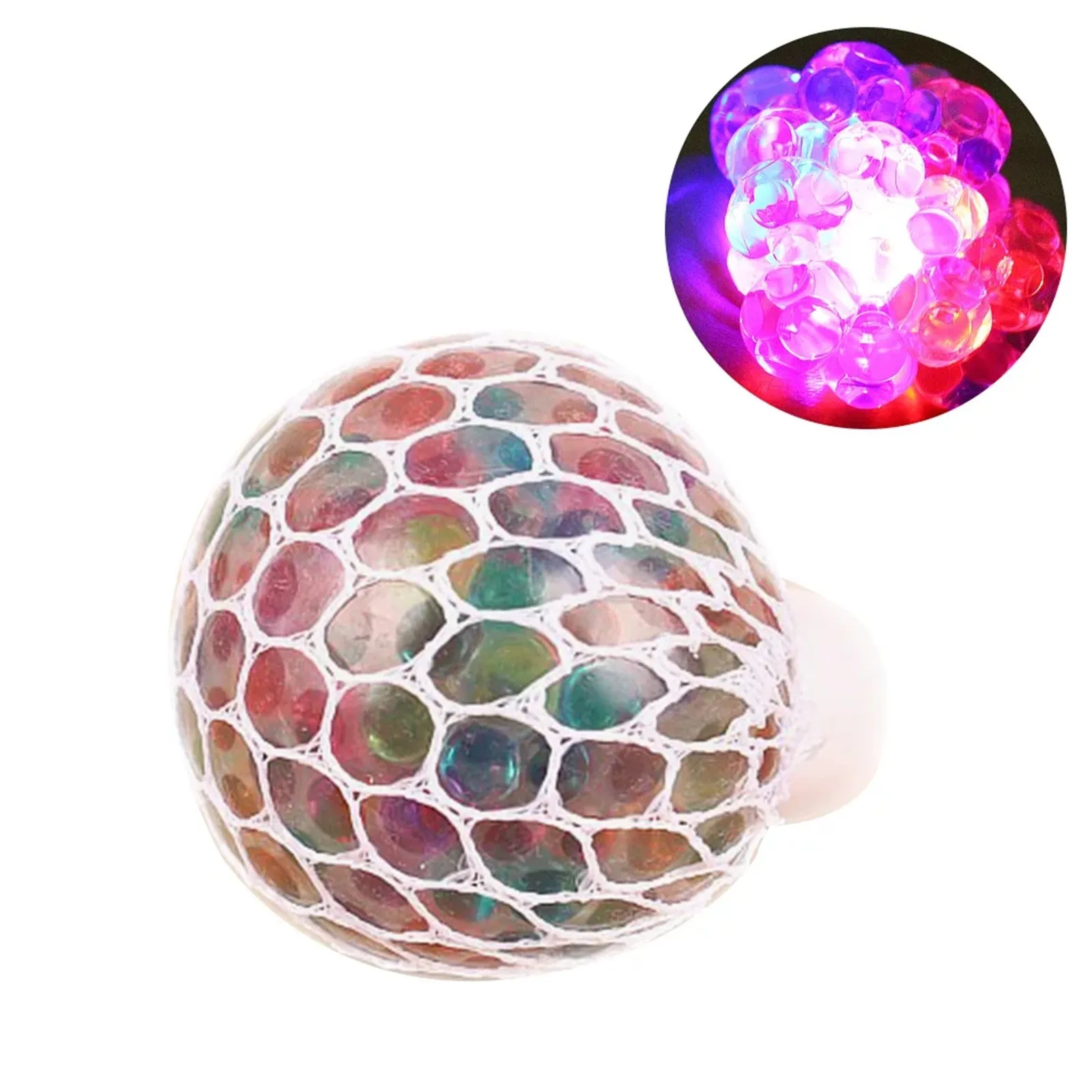 

Soft Squishy Mesh Grape Ball Stop Stress Antistress Reliever Autism Mood Squeeze Relief Fidgets Geek Gadget Beads Vent Toy