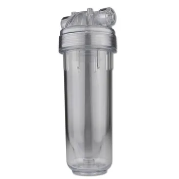 10 inch Italian Transparent Bottle Water Purifier Food Grade PET Double Sealing Ring Pressure Filter Cartridge Filter Bottle