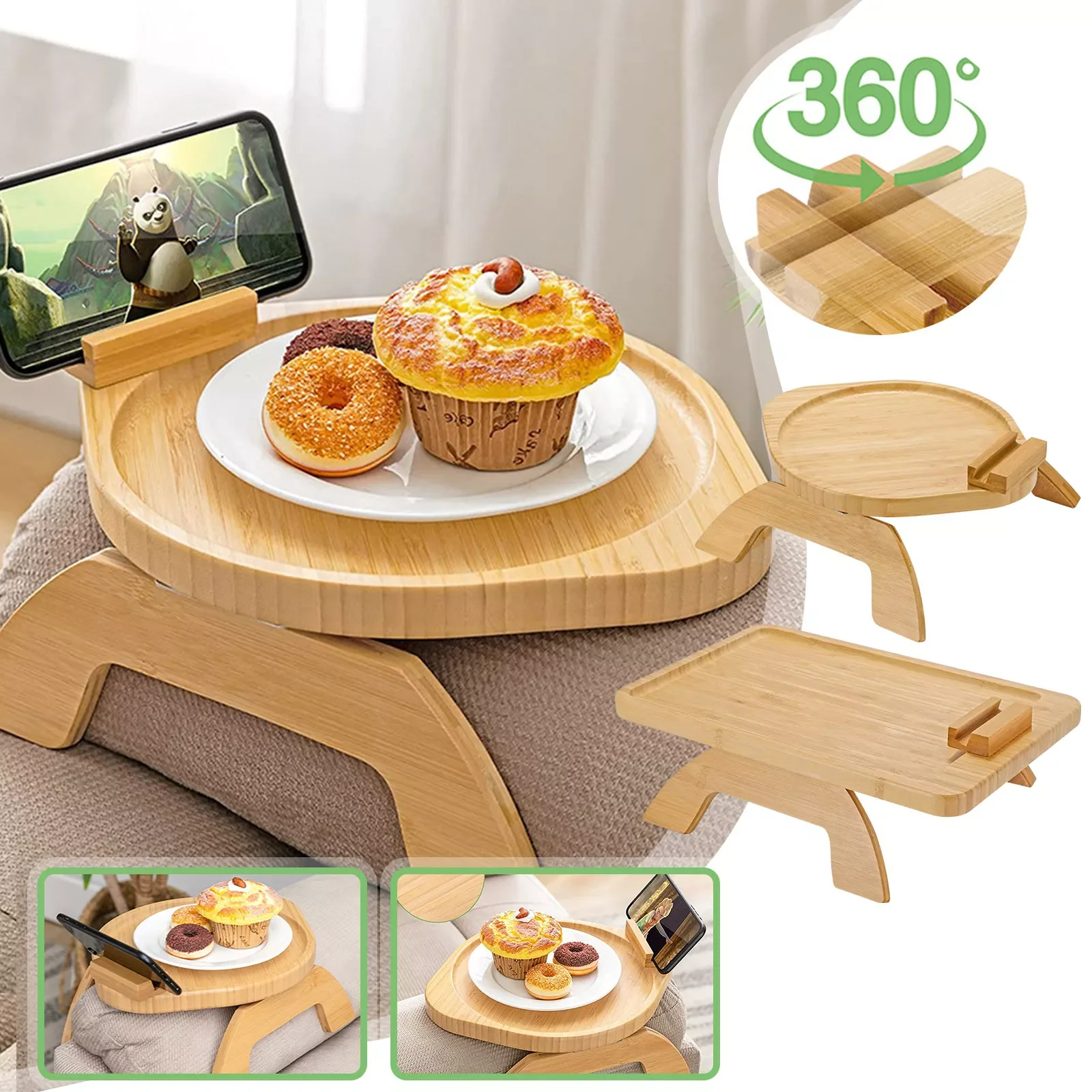 Bamboo Folding Tray Sofa Small Portable Decor Home Arm Tray Lazy Table 360° With Sofa Rotating Tray Storage Bags Bracket Arm
Bamboo Folding Tray Sofa Small Portable Decor Home Arm Tray Lazy Table 360° With Sofa Rotating Tray Storage Bags Bracket Arm