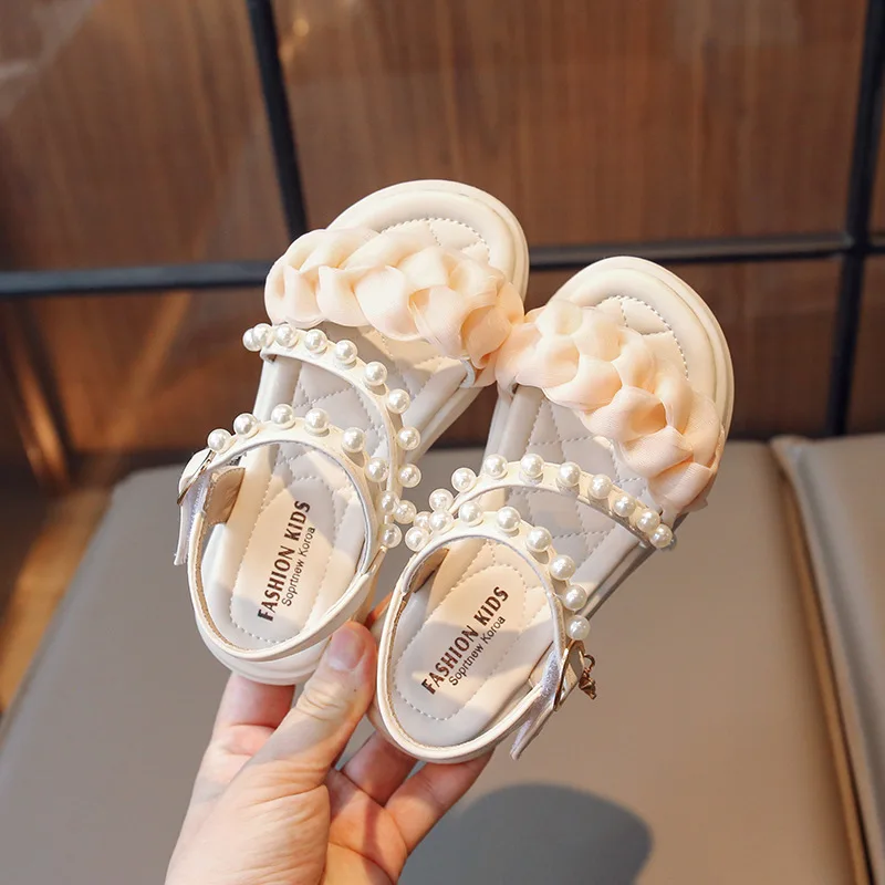 Summer Toddler Girls Sandals Children Princess Shoes Baby Pleated Sandals New Pearl Beading Soft Bottom Kids Casual Beach Shoes
Summer Toddler Girls Sandals Children Princess Shoes Baby Pleated Sandals New Pearl Beading Soft Bottom Kids Casual Beach Shoes