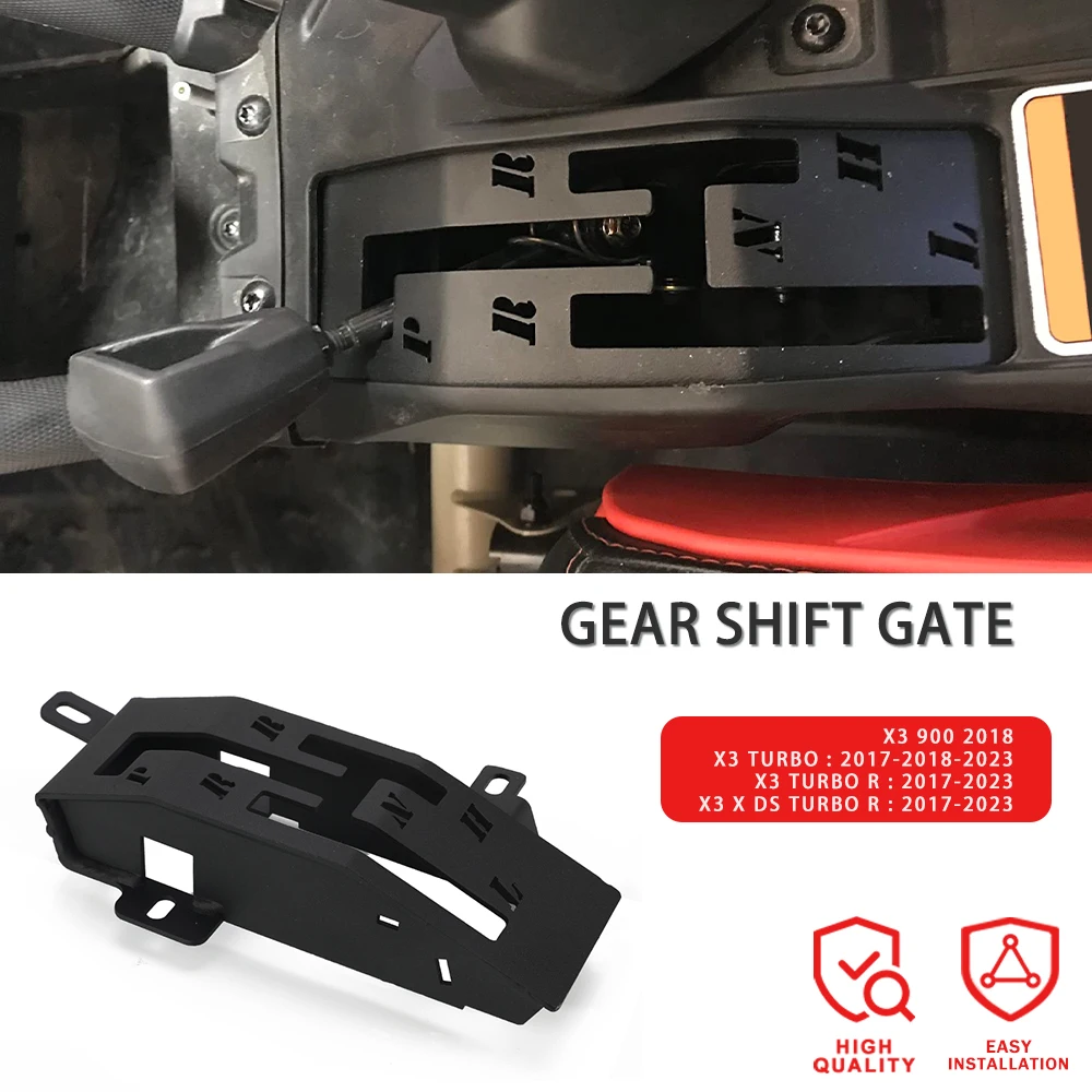 

Shift Gate & Gear Grip Shift Knob Billet Aluminum For Can-Am Maverick X3 MAX X MR Turbo R RR DS Turbo R RR 2017-2023 2021 2022