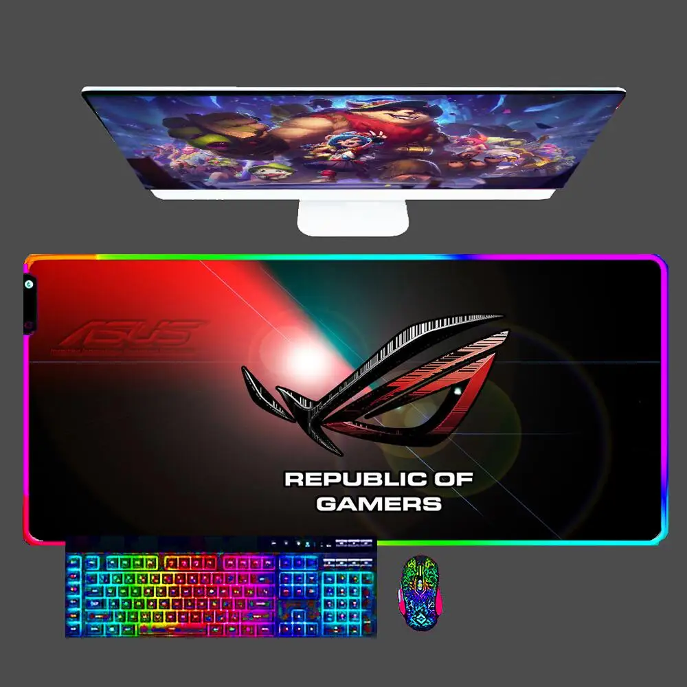 Large Mouse Pad LED ASUS Gamer Desk Mat RGB Modern Table Office Keyboard Laptop Carpet XXL Gaming Accessories Anti-skid Mousepad
Large Mouse Pad LED ASUS Gamer Desk Mat RGB Modern Table Office Keyboard Laptop Carpet XXL Gaming Accessories Anti-skid Mousepad