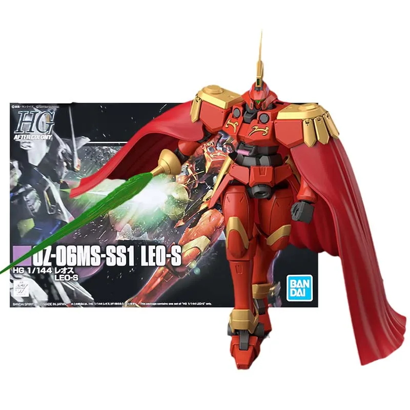 

Bandai Figure Gundam Model Kits Anime Figures HGAC 1/144 OZ-06MS-SS1 lEO-S Mobile Suit Gunpla Action Figure Toys For Boys Gifts