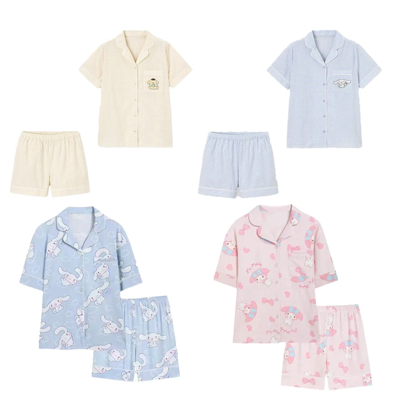 6Style Cartoon Sanrioed Anime Cinnamoroll Purin Dog Kawaii Summer Cute Pajamas Short Sleeve Shorts Set Girl Women Borthday Gift
6Style Cartoon Sanrioed Anime Cinnamoroll Purin Dog Kawaii Summer Cute Pajamas Short Sleeve Shorts Set Girl Women Borthday Gift