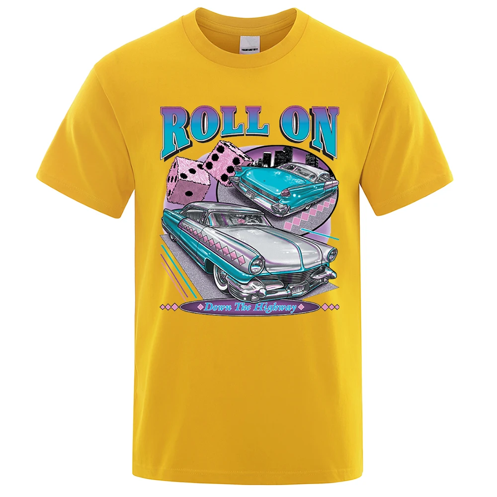 Roll On Down The Highway T-Shirts Men Fashion Loose Tshirs Breathable Summer High Quality T-Shirts Cotton Loose Mens Tee Clothes
Roll On Down The Highway T-Shirts Men Fashion Loose Tshirs Breathable Summer High Quality T-Shirts Cotton Loose Mens Tee Clothes