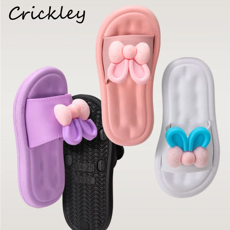 Summer Cute Bow Girls Slippers PVC Bath House Slippers For Kids Soft Bottom Comfortable Pool Non Slip Children Outdoor Shoes
Summer Cute Bow Girls Slippers PVC Bath House Slippers For Kids Soft Bottom Comfortable Pool Non Slip Children Outdoor Shoes