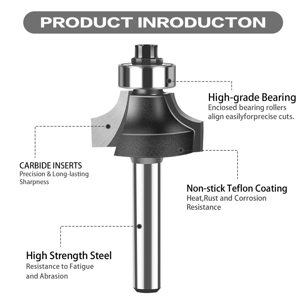 1pc Router Bit Metal 1/4*1/2 1/4*1/4 1/4*3/8 1/4*5/16 1/4*5/8 Brand New Unused Durable New High Quality Material
1pc Router Bit Metal 1/4*1/2 1/4*1/4 1/4*3/8 1/4*5/16 1/4*5/8 Brand New Unused Durable New High Quality Material