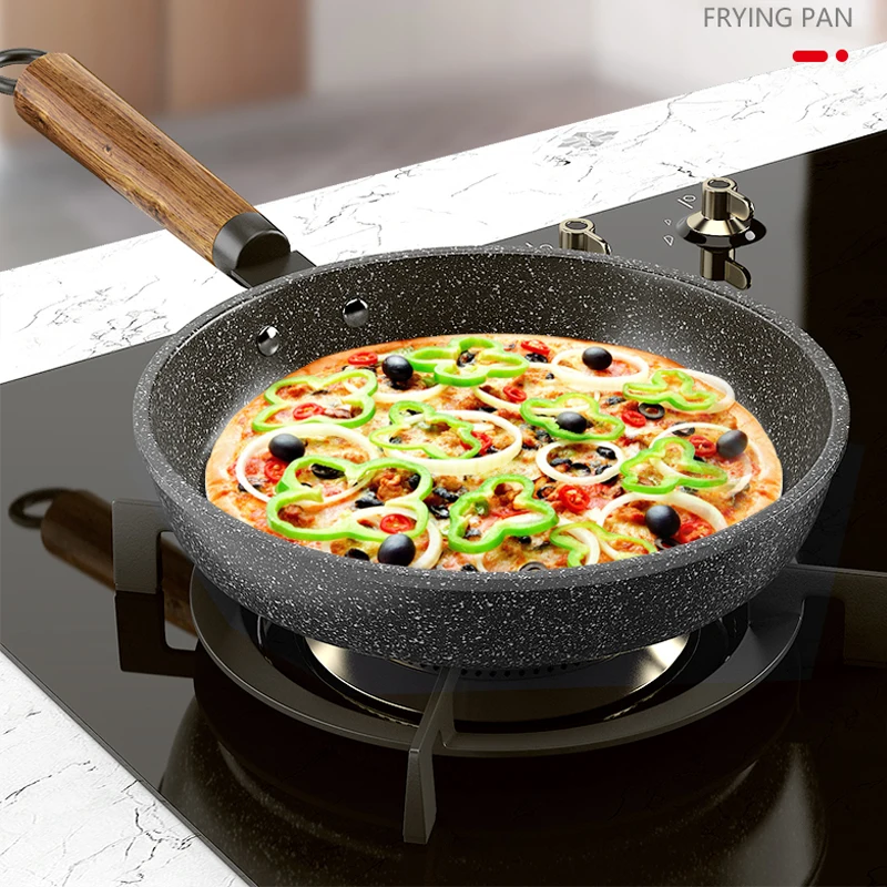 New Arrival Non-stick Chinese Pot Wok Maifan Stone Frying Pan with Lid Household Kitchen Cookware Without Oil Smoke Uncoated
New Arrival Non-stick Chinese Pot Wok Maifan Stone Frying Pan with Lid Household Kitchen Cookware Without Oil Smoke Uncoated