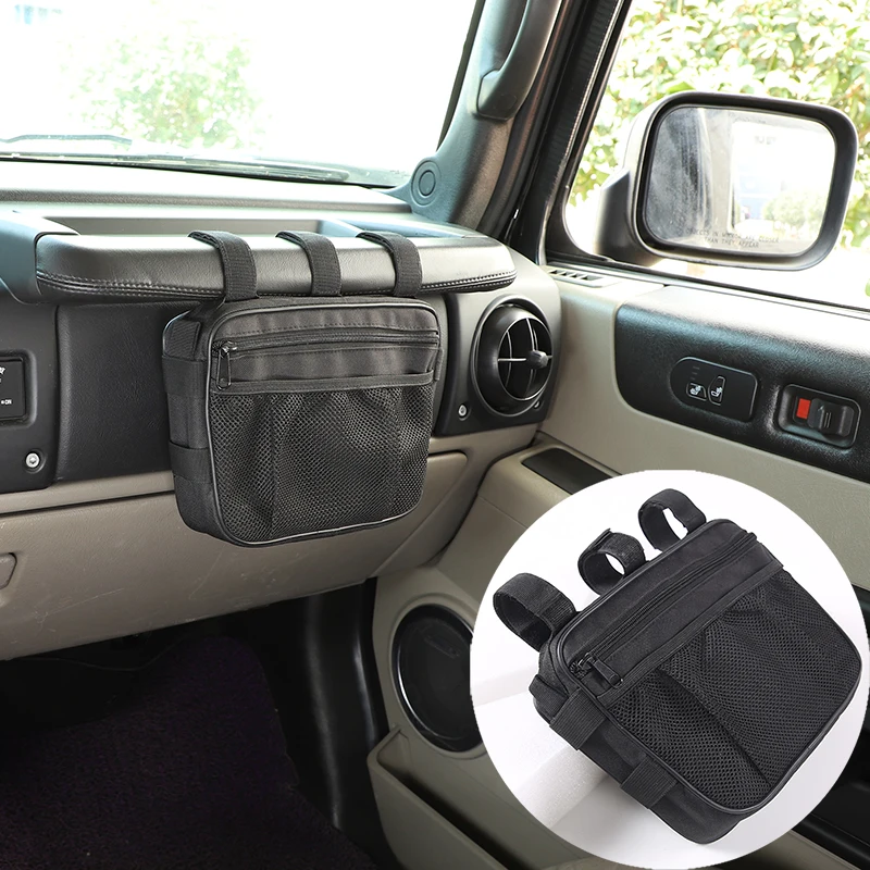 For Hummer H2 2003-2009 Black Oxford Cloth Co-pilot Handle Storage Bag Mobile Phone Bag Interior Storage Accessories 
For Hummer H2 2003-2009 Black Oxford Cloth Co-pilot Handle Storage Bag Mobile Phone Bag Interior Storage Accessories