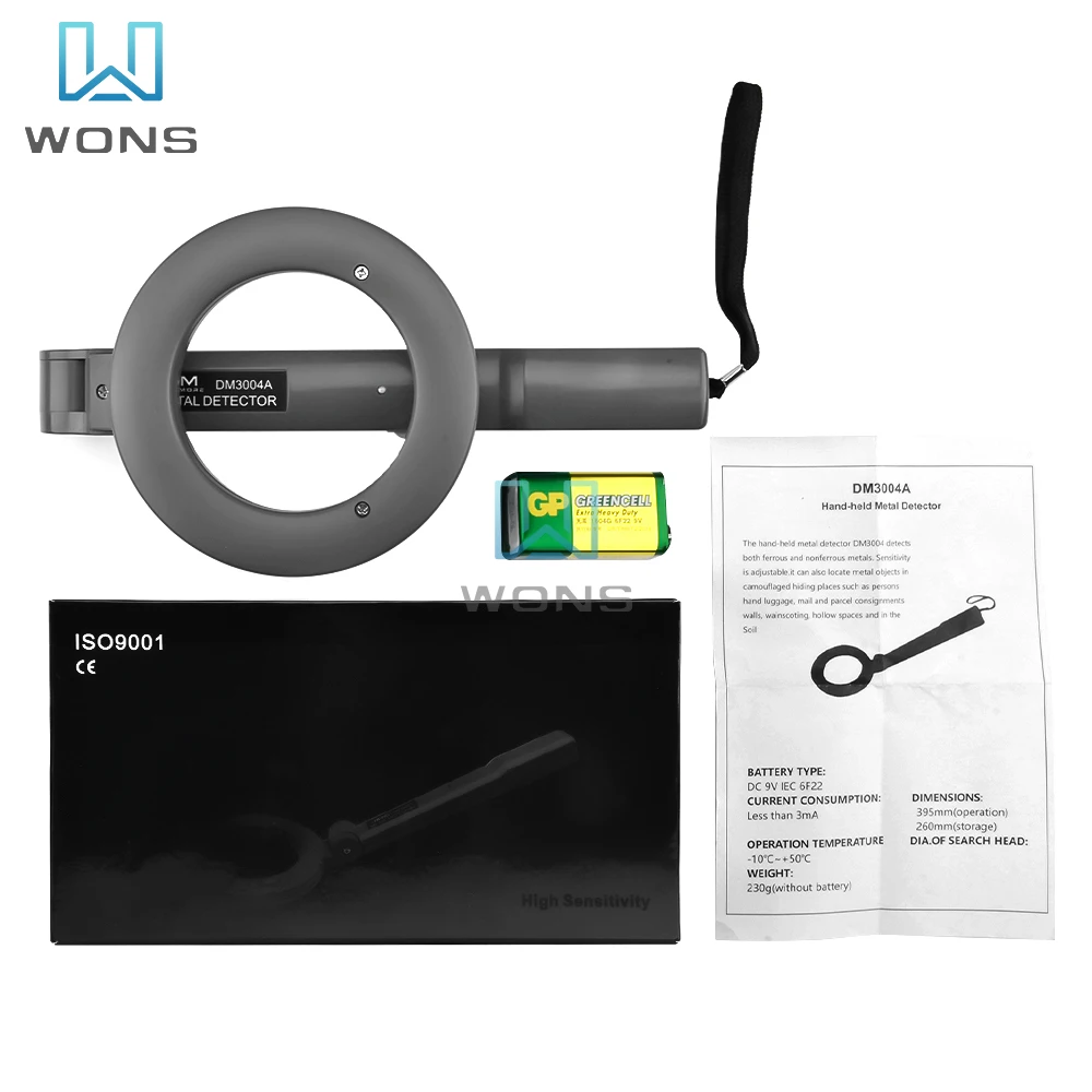 DM3004A Professional Metal Detector High Sensitivity Metal Scanner Security Checker Pinpointer Alarm Search Coil Metal Detect
DM3004A Professional Metal Detector High Sensitivity Metal Scanner Security Checker Pinpointer Alarm Search Coil Metal Detect