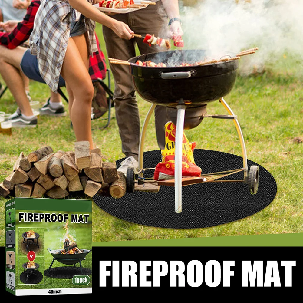 Fireproof Mat for Outdoor Cooking 40 Round Fire Resistant Mat for Decks and Patios with 3 Layers of Protection
Fireproof Mat for Outdoor Cooking 40 Round Fire Resistant Mat for Decks and Patios with 3 Layers of Protection