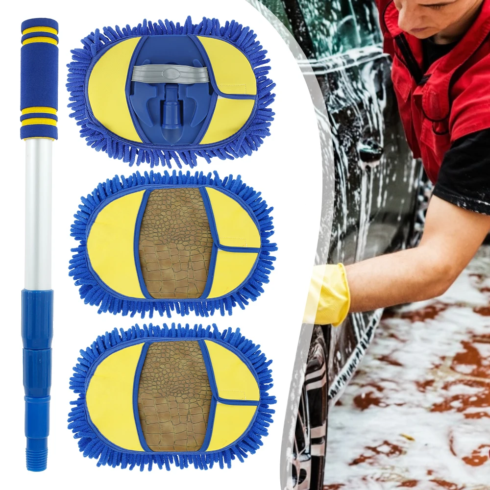 Hot Car Wash Brush Kit Car Cleaning Brush with 44'' Aluminum Long Handle Car Microfiber Wash Mop with 180° Rotation Mop Head
Hot Car Wash Brush Kit Car Cleaning Brush with 44'' Aluminum Long Handle Car Microfiber Wash Mop with 180° Rotation Mop Head
