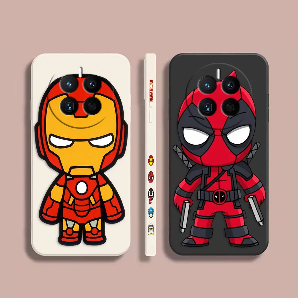 

Phone Case For Huawei MATE 10 20 20X 30 40 50 P20 P30 P40 P50 P60 PRO PLUS Case Funda Cqoue Shell Capa Marvel Deadpool Iron Man