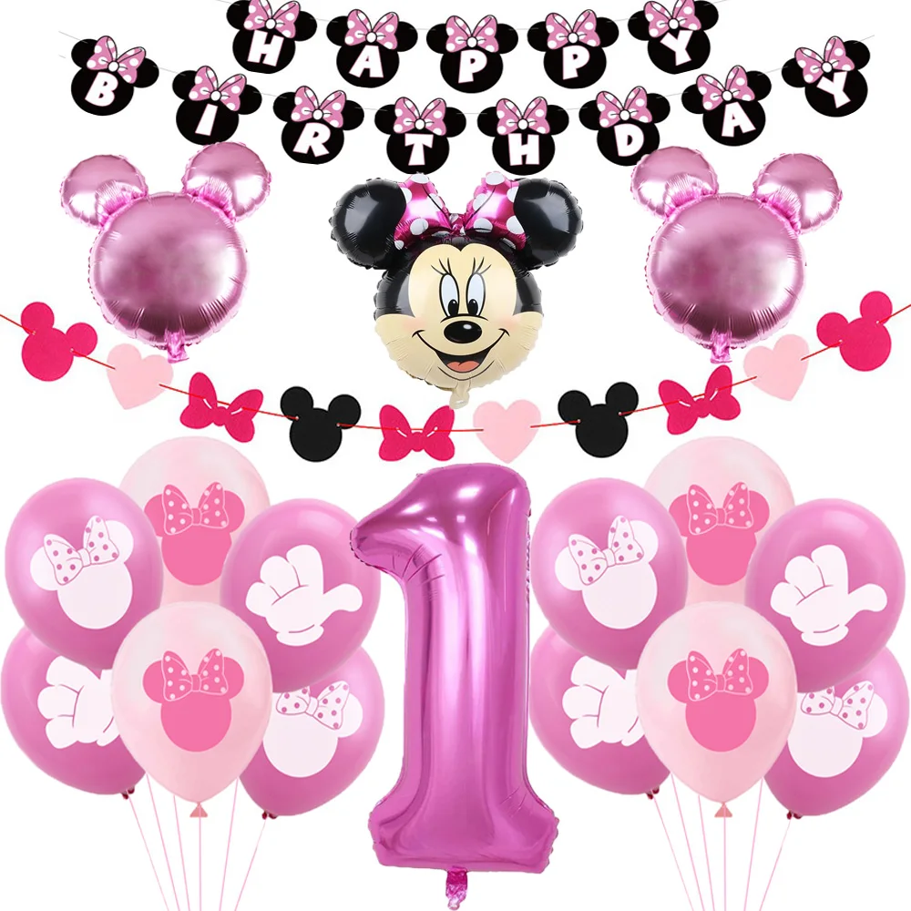 Minnie Mouse balloon set for birthday party balloon decoeation baby girl One year old balloon set Birthday Balloon Collection
Minnie Mouse balloon set for birthday party balloon decoeation baby girl One year old balloon set Birthday Balloon Collection
