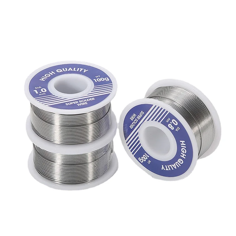 New 20g/30g/50g/100g Welding Solder Wire High Purity Low Fusion Spot 0.8mm 1.0mm 2% Rosin Soldering Wire Roll No-clean Tin
New 20g/30g/50g/100g Welding Solder Wire High Purity Low Fusion Spot 0.8mm 1.0mm 2% Rosin Soldering Wire Roll No-clean Tin