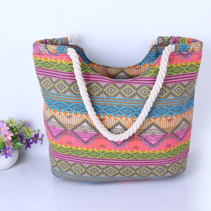 New Casual Summer Beach Women Bag Lunch bag Hot Sale Fashion High Quality Canvas Striped Handbags Shoulder Bag
New Casual Summer Beach Women Bag Lunch bag Hot Sale Fashion High Quality Canvas Striped Handbags Shoulder Bag