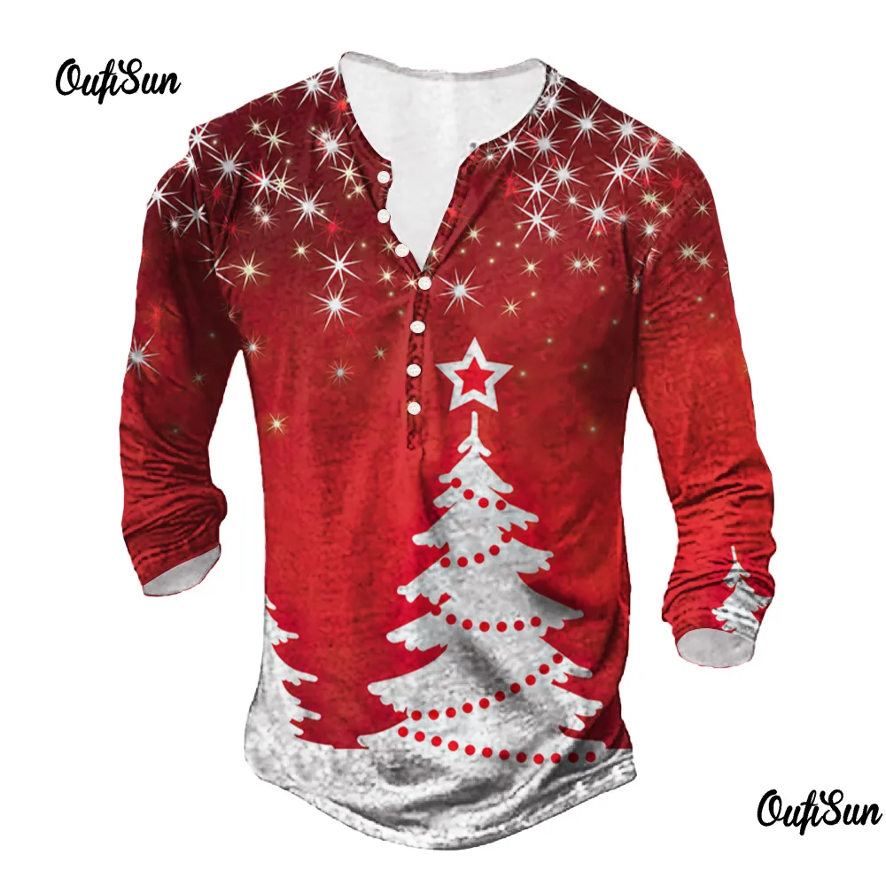 Vintage T-Shirt For Men Cotton Tee Christmas Tree Graphic T Shirts Printed Long Sleeve V-Neck Tees Overszied Men's Clothing Tops
Vintage T-Shirt For Men Cotton Tee Christmas Tree Graphic T Shirts Printed Long Sleeve V-Neck Tees Overszied Men's Clothing Tops