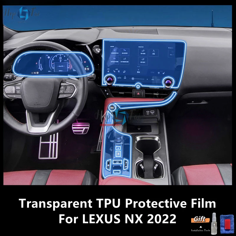 For LEXUS NX 2022 Car Interior Center Console Transparent TPU Protective Film Anti-scratch Repair Film Accessories Refit
For LEXUS NX 2022 Car Interior Center Console Transparent TPU Protective Film Anti-scratch Repair Film Accessories Refit