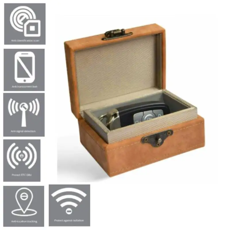 Brand New Durable High Qualiy Car Key Box Anti Theft Storage 12.5*10*6.5 Cm Blocking Brown Block Signals Keyless
Brand New Durable High Qualiy Car Key Box Anti Theft Storage 12.5*10*6.5 Cm Blocking Brown Block Signals Keyless