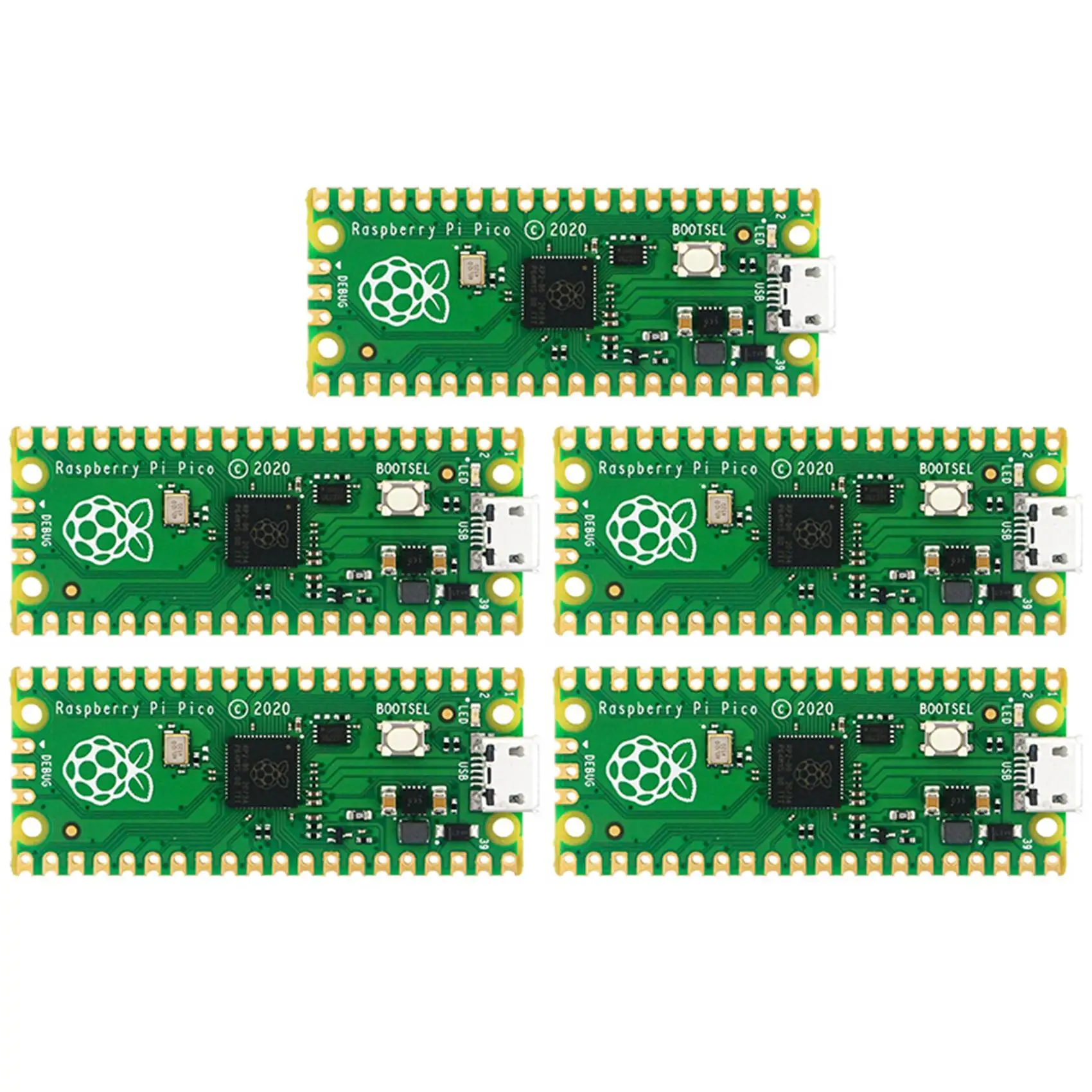5X For Raspberry Pi Pico A Low-Cost, High-Performance Microcontroller Board With Flexible Digital Interfaces
5X For Raspberry Pi Pico A Low-Cost, High-Performance Microcontroller Board With Flexible Digital Interfaces