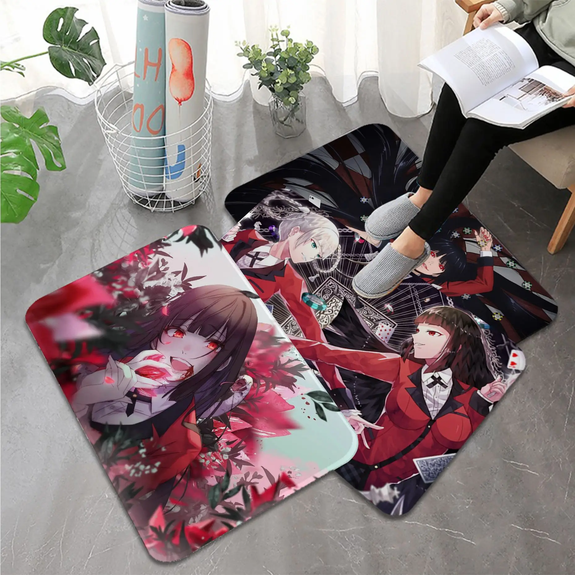 Kakegurui Anime Entrance Door Mat Cheaper Anti-slip Modern Living Room Balcony Printed Household Carpets
Kakegurui Anime Entrance Door Mat Cheaper Anti-slip Modern Living Room Balcony Printed Household Carpets