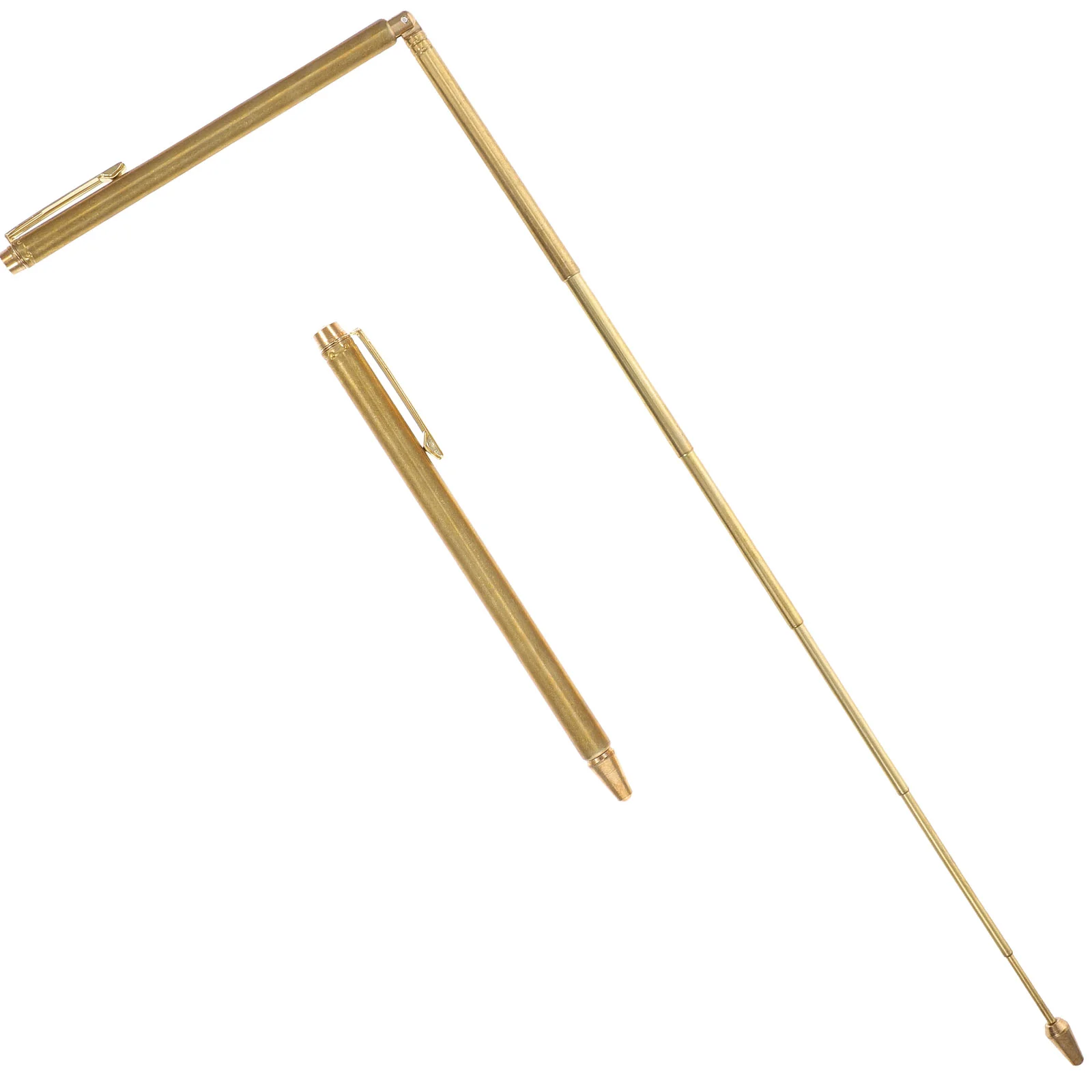 

2 Pcs Telescoping Probing Rod Dowsing Rods The Golden Compass Portable Long Copper Probe Divining Brass