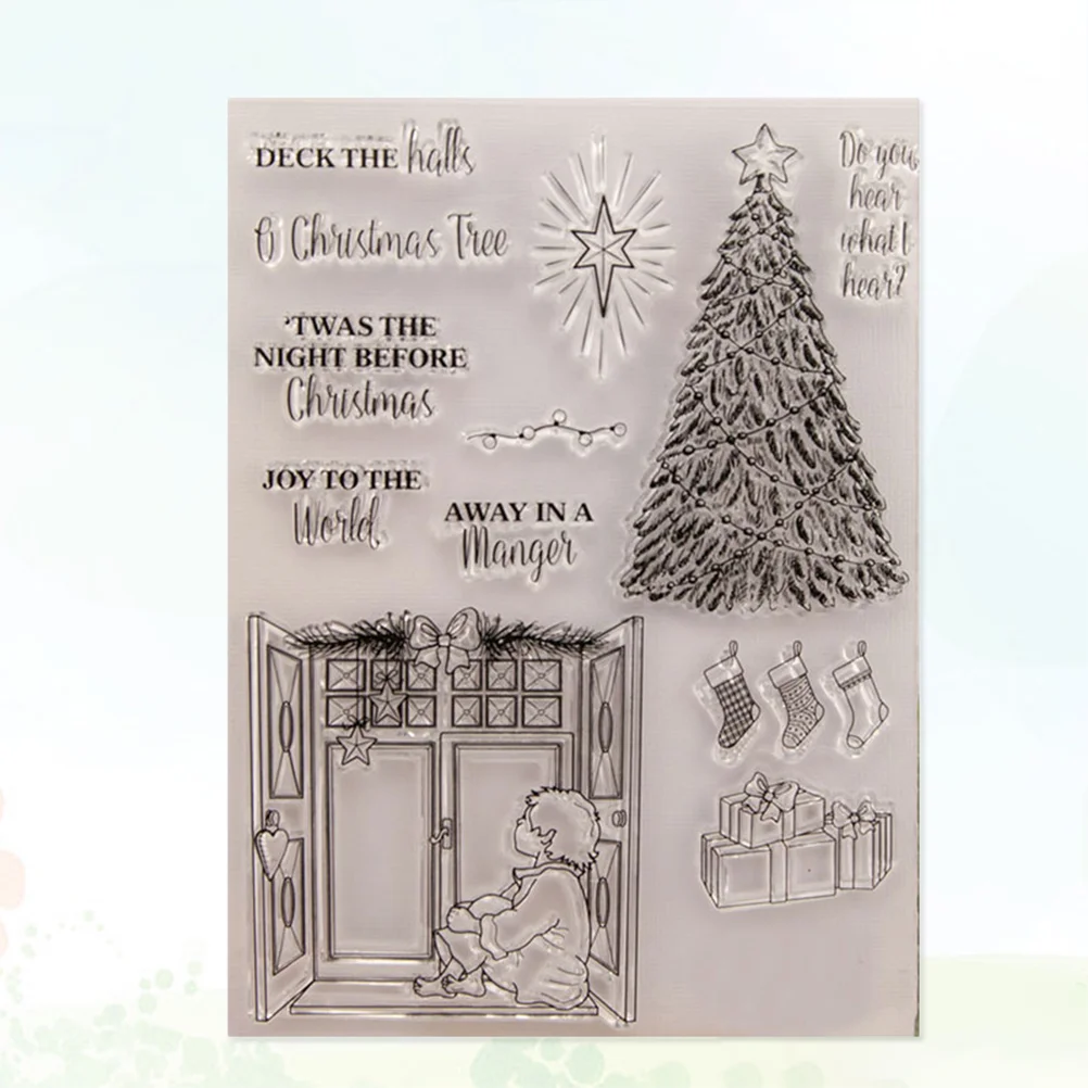 1pc Rubber Stamps Transparent Christmas Themed Clear Stamp for Craft Photo Album Diary Making
1pc Rubber Stamps Transparent Christmas Themed Clear Stamp for Craft Photo Album Diary Making