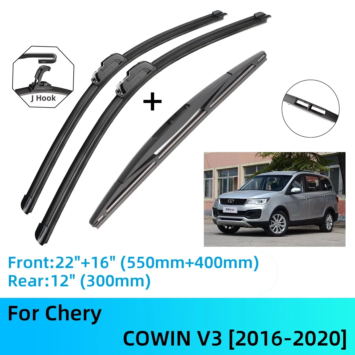 For Chery COWIN V3 Front Rear Wiper Blades Brushes Cutter Accessories J U Hook 2016-2020 2016 2017 2018 2019 2020
For Chery COWIN V3 Front Rear Wiper Blades Brushes Cutter Accessories J U Hook 2016-2020 2016 2017 2018 2019 2020