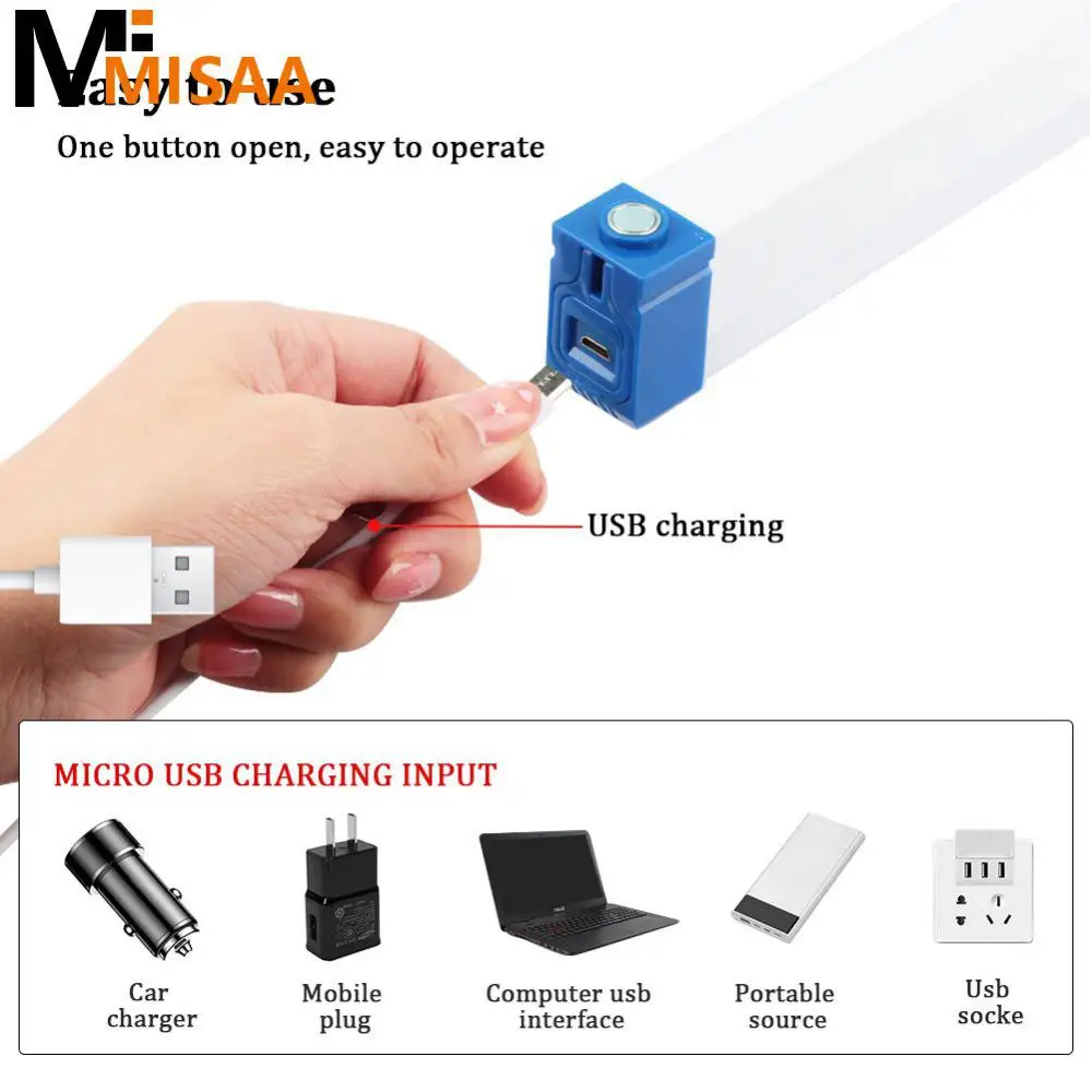 Emergency Light Multi-function Magnetic 3 Gears Portable Long Strip Indoor Outdoor Lighting For Camping Night Market Stall Lamp
Emergency Light Multi-function Magnetic 3 Gears Portable Long Strip Indoor Outdoor Lighting For Camping Night Market Stall Lamp
