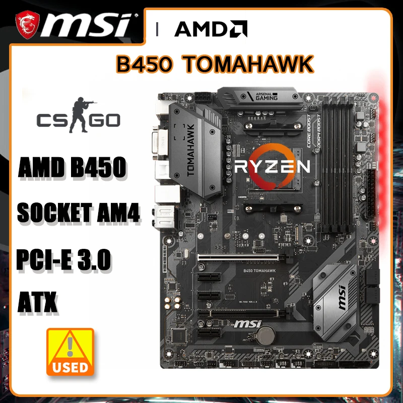 Материнская плата B450 AM4 для RYZEN 5 5600 процессоров MSI B450 TOMAHAWK, материнская плата DDR4 64 Гб M.2 HDMI SATA III PCI-E 3,0 ATX
Материнская плата B450 AM4 для RYZEN 5 5600 процессоров MSI B450 TOMAHAWK, материнская плата DDR4 64 Гб M.2 HDMI SATA III PCI-E 3,0 ATX