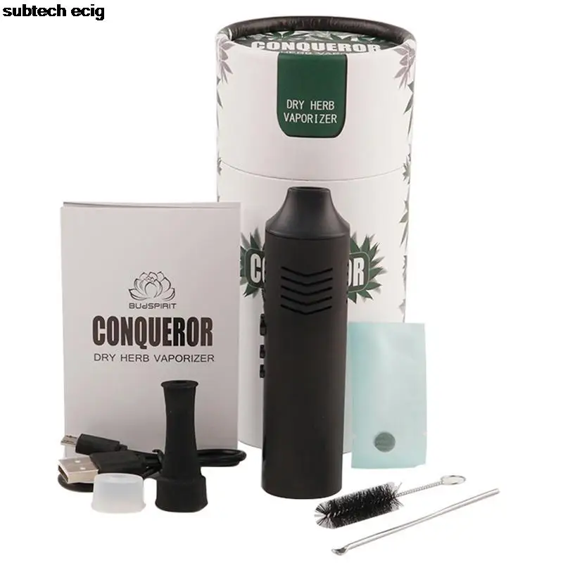 

Conqueror Dry Herb Herbal Vaporizer Starter Kit Temperature Control Tobacco Vape Pen 2200mah Battery OLED Screen vs Elite pen