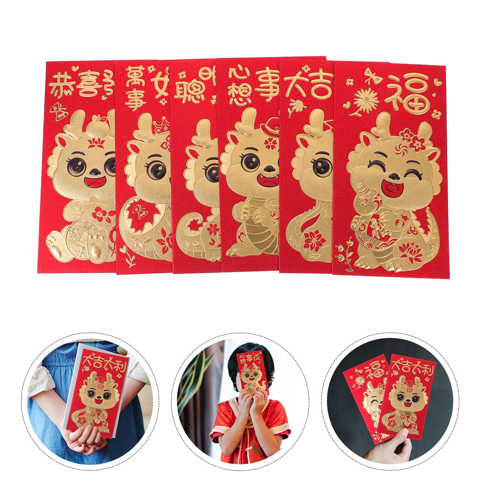 6 Pcs Chinese New Year Envelope Red Envelopes 2024 Luck Money Bag Cartoon Paper Dragon Envelops Spring Festival
6 Pcs Chinese New Year Envelope Red Envelopes 2024 Luck Money Bag Cartoon Paper Dragon Envelops Spring Festival