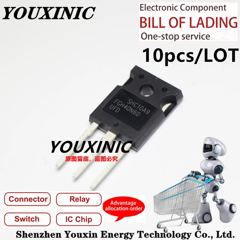 YOUXINIC 2021 + 100 новый импортный оригинальный FGH40N60UFD FGH40N60 TO-247 IGBT триодный Электрический сварочный аппарат 40 А 600 в
YOUXINIC 2021 + 100 новый импортный оригинальный FGH40N60UFD FGH40N60 TO-247 IGBT триодный Электрический сварочный аппарат 40 А 600 в