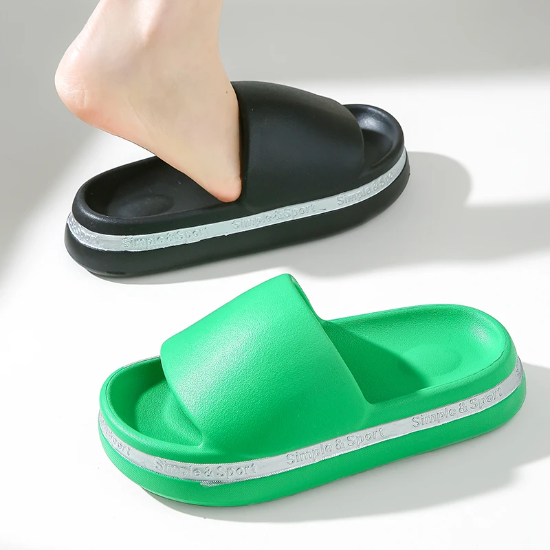 Thick Platform Bread Slippers Flip Flops Summer Beach EVA Soft Sole Slide Sandals Home Bathroom Anti-slip Cloud Slippers Shoes
Thick Platform Bread Slippers Flip Flops Summer Beach EVA Soft Sole Slide Sandals Home Bathroom Anti-slip Cloud Slippers Shoes
