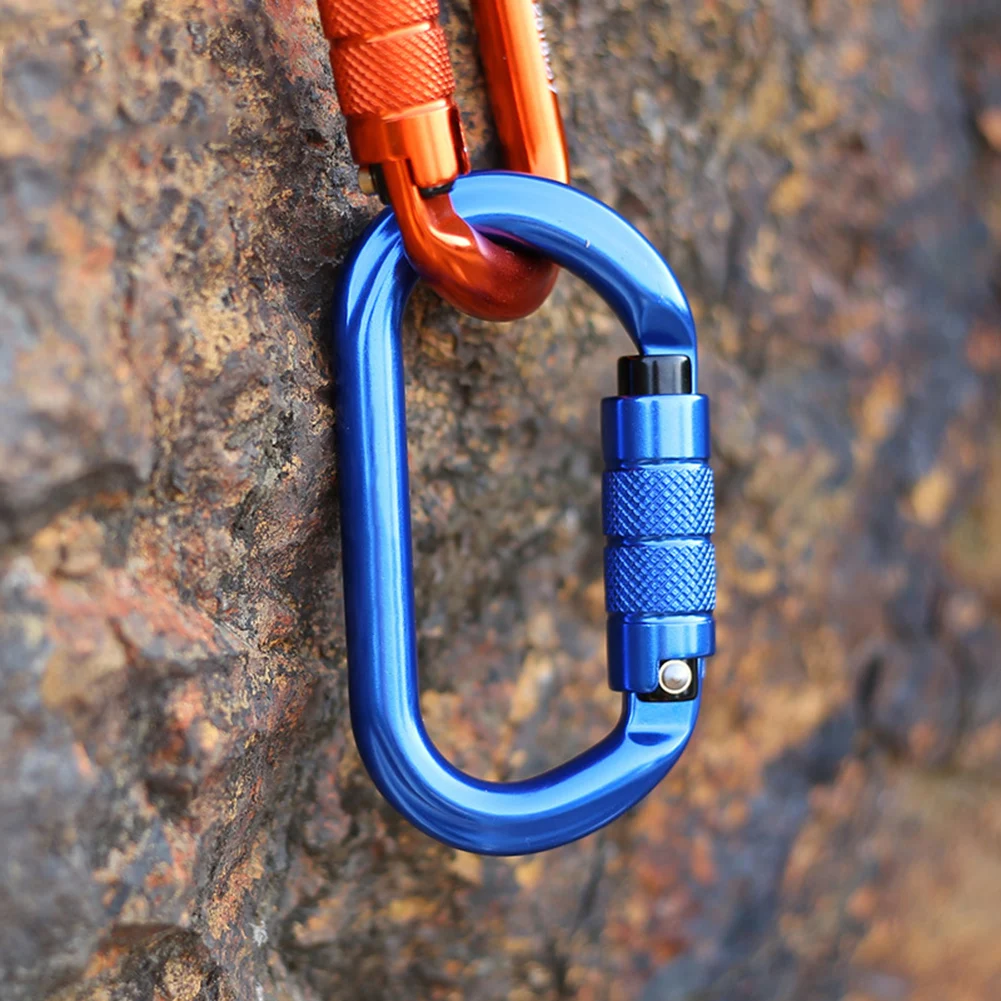 25KN Climbing Carabiner Auto Lock Carabiner O-Shape Rappelling Locking Clip Outdoor Climbing Ascend Mountaineering Equipment
25KN Climbing Carabiner Auto Lock Carabiner O-Shape Rappelling Locking Clip Outdoor Climbing Ascend Mountaineering Equipment