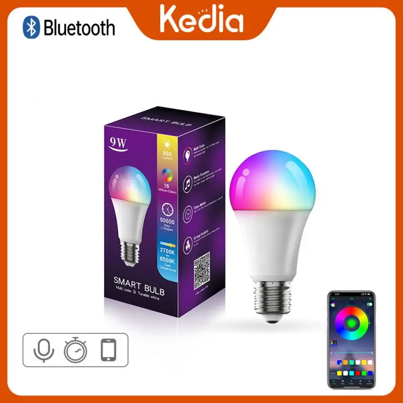 9w E27 B22 Light Bulb App Control Bluetooth Bulb Support Alexa Google Home Ifttt Rgb Led Lamp Color Adjustment Five Way LED
9w E27 B22 Light Bulb App Control Bluetooth Bulb Support Alexa Google Home Ifttt Rgb Led Lamp Color Adjustment Five Way LED