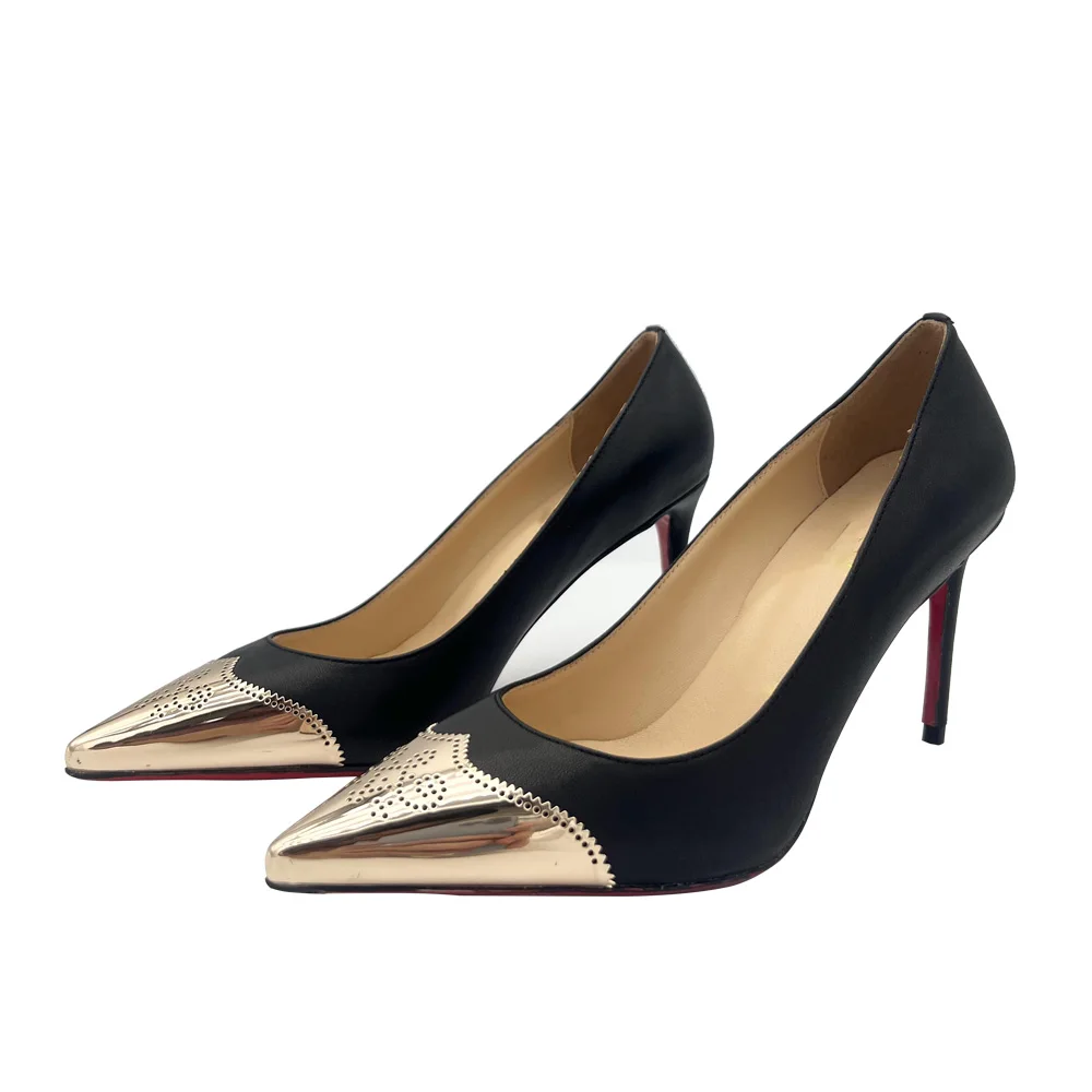Women Pointed Toe Pumps Red Bottom Heels Genuine Leather Black Sexy Lady Designer Shoes Sheepskin Insole Comfortable
Women Pointed Toe Pumps Red Bottom Heels Genuine Leather Black Sexy Lady Designer Shoes Sheepskin Insole Comfortable