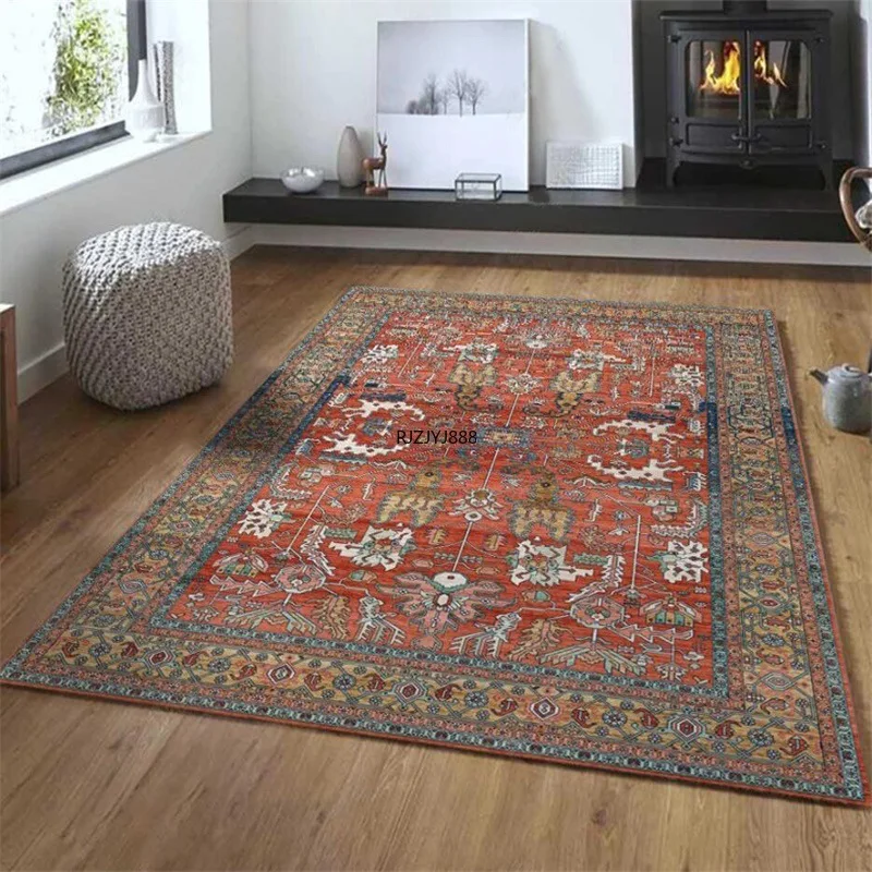 European and American Retro Persian Style Red Geometric Ethnic Style Living Room Bedroom Kitchen Bedside Carpet Floor Fluffy Rug
European and American Retro Persian Style Red Geometric Ethnic Style Living Room Bedroom Kitchen Bedside Carpet Floor Fluffy Rug