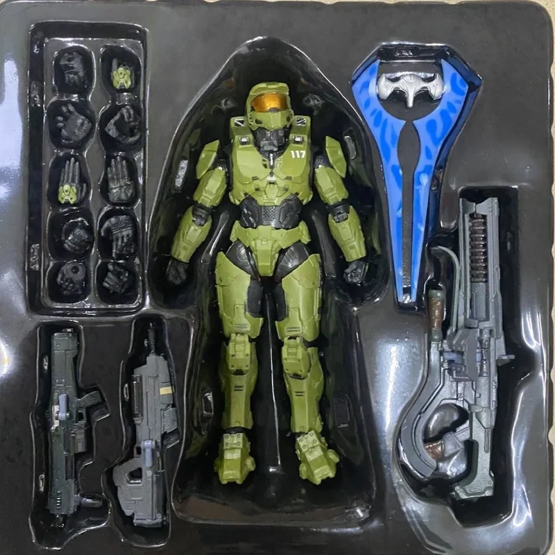 

New 18cm Halo Infinite Master Chief Mjolnir Mk Vi 1/12 Scale 17.5cm 6" Action Figure Re Edit Gen.3 117 Ko's 1000 Model Doll Toys