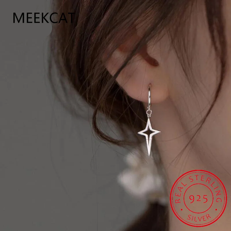 Real 925 Sterling Silver Simple Stars Fashion Dangle Earrings For Women Fine Jewelry Star Pendant Party Drop Earrings G7454
Real 925 Sterling Silver Simple Stars Fashion Dangle Earrings For Women Fine Jewelry Star Pendant Party Drop Earrings G7454