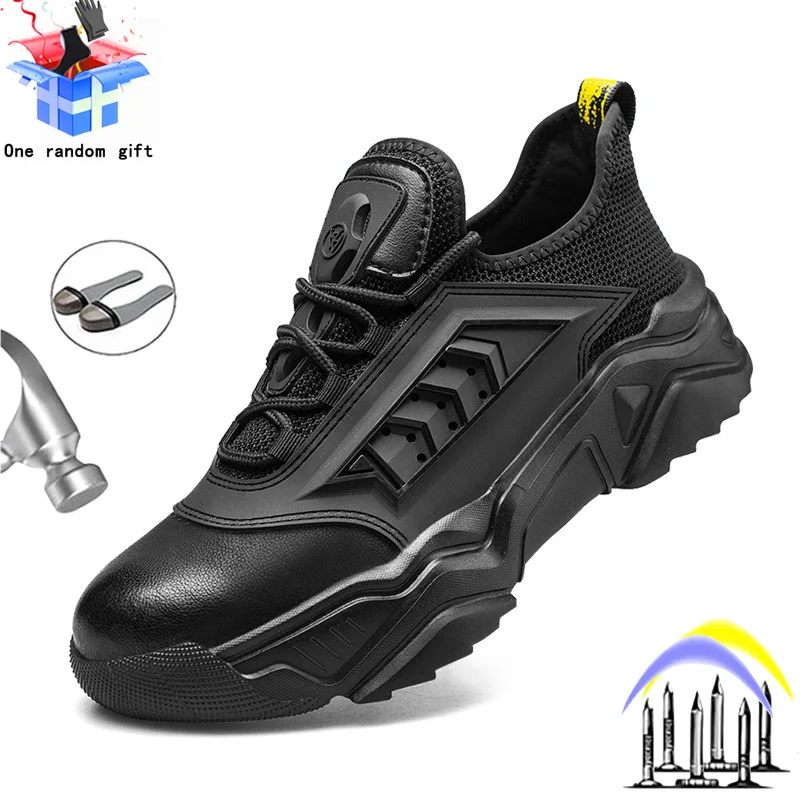 Fashion Work Boots for Mens Anti-puncture Steel Toe Cap Male Safety Shoes Anti-smash Man Comfortable Protective Non-slip Sneaker
Fashion Work Boots for Mens Anti-puncture Steel Toe Cap Male Safety Shoes Anti-smash Man Comfortable Protective Non-slip Sneaker