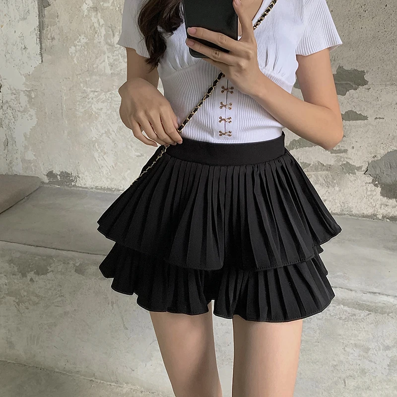2023 Japanese Korean Fashion Sexy Pleated Skirts Harajuku New Culottes Mini Cupcake Skirts Women Solid High Waist Pink Skirts
2023 Japanese Korean Fashion Sexy Pleated Skirts Harajuku New Culottes Mini Cupcake Skirts Women Solid High Waist Pink Skirts