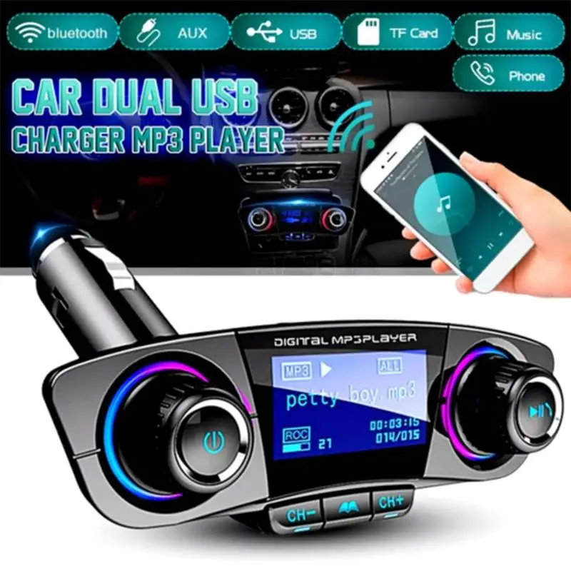 Bluetooth Car MP3 Player 12V-24V For Cell Phones Tablets Electronic Charging Products Universal Cargador De Reproductores Para
Bluetooth Car MP3 Player 12V-24V For Cell Phones Tablets Electronic Charging Products Universal Cargador De Reproductores Para