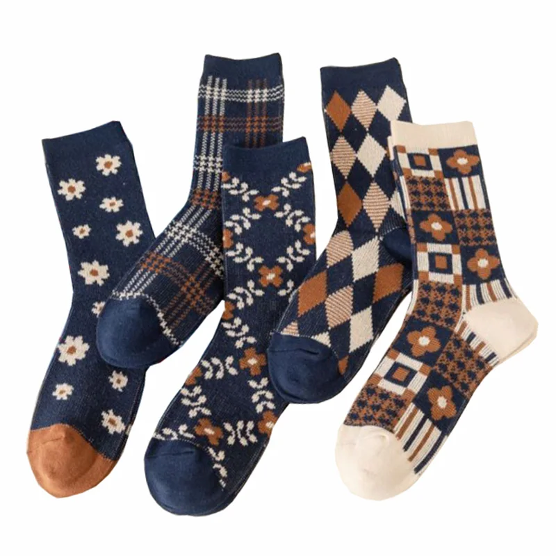 5 Pairs Geometry Print Pattern Women Socks Kawaii Winter Cotton Long Socks Pack Korean Style Fashion Vintage Skateboard Socken
5 Pairs Geometry Print Pattern Women Socks Kawaii Winter Cotton Long Socks Pack Korean Style Fashion Vintage Skateboard Socken