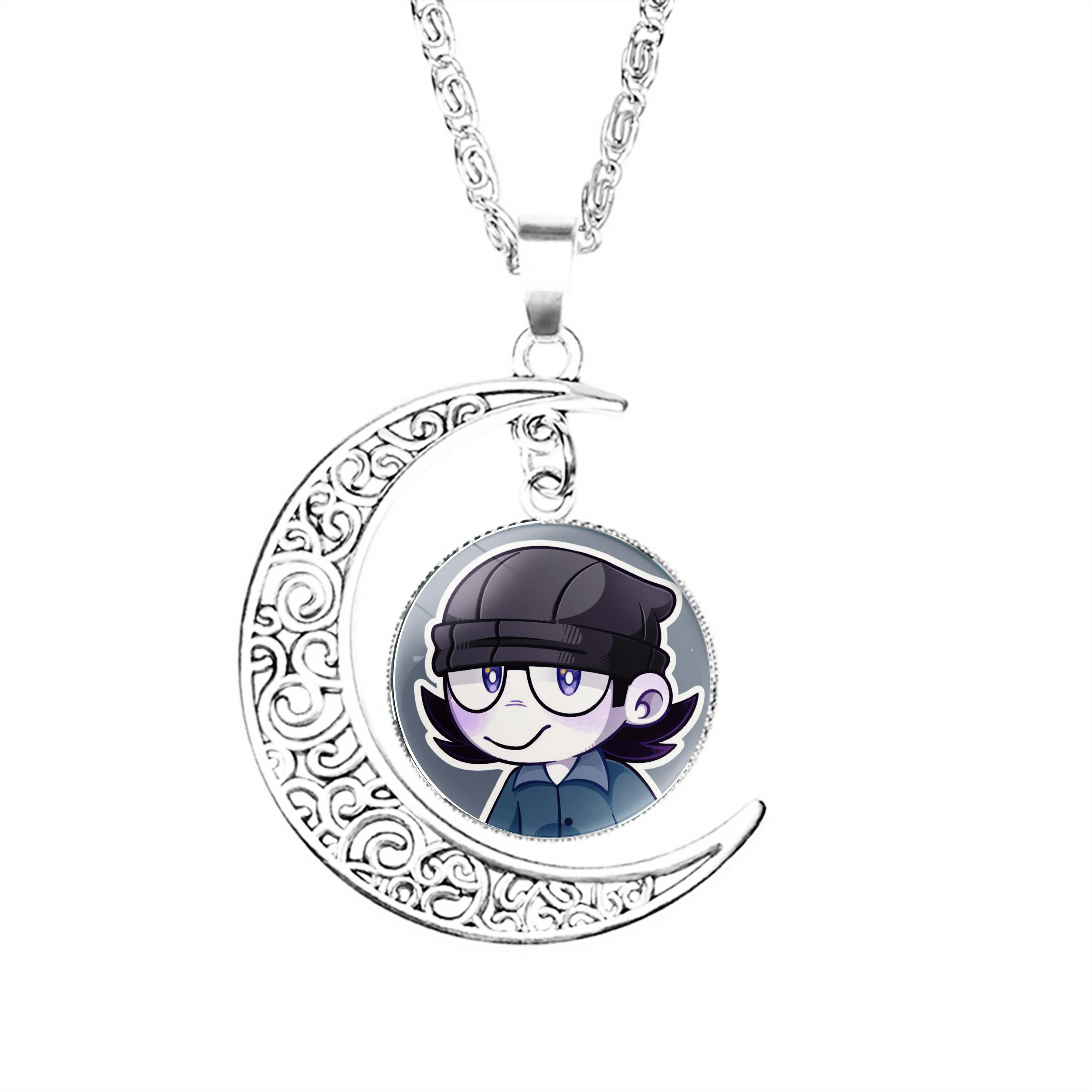Ross Moon Necklace Lovers Pendant Glass Dome Jewelry Lady Men Boy Gifts Stainless Steel Crescent Women Jewelry
Ross Moon Necklace Lovers Pendant Glass Dome Jewelry Lady Men Boy Gifts Stainless Steel Crescent Women Jewelry
