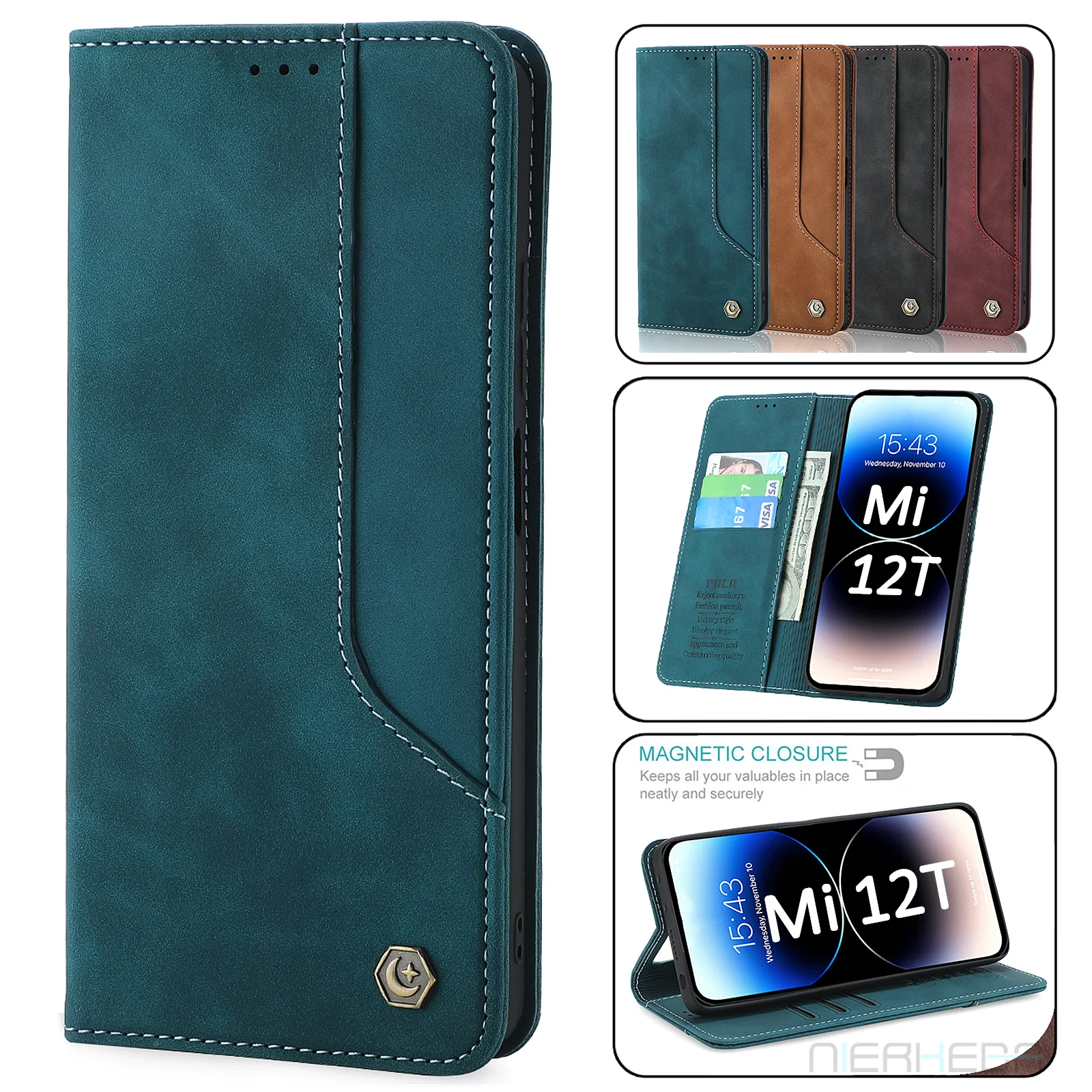 Leather Case For Xiaomi Mi 12T Pro Business Luxury Magnetic Flip Phone Cover For Xiaomi 12 T Pro Lite 5G Book Cards Wallet Case 
Leather Case For Xiaomi Mi 12T Pro Business Luxury Magnetic Flip Phone Cover For Xiaomi 12 T Pro Lite 5G Book Cards Wallet Case