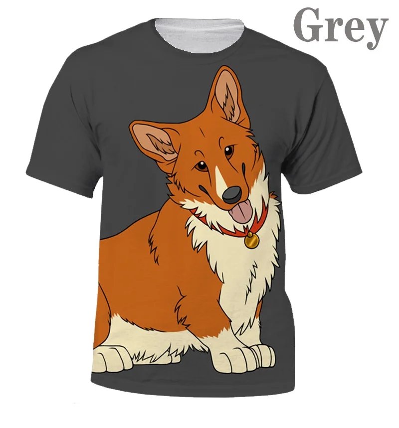 Новинка лета 2022, модная мужская футболка Corgi с 3D принтом (унисекс), топ с коротким рукавом
Новинка лета 2022, модная мужская футболка Corgi с 3D принтом (унисекс), топ с коротким рукавом