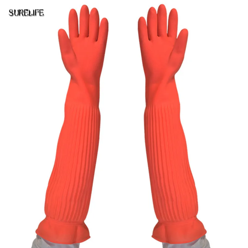 45/55cm Waterproof Household Gloves Warm Dishwashing Glove Water Dust Stop Cleaning Long Rubber Gloves Housework Kitchen Tools
45/55cm Waterproof Household Gloves Warm Dishwashing Glove Water Dust Stop Cleaning Long Rubber Gloves Housework Kitchen Tools