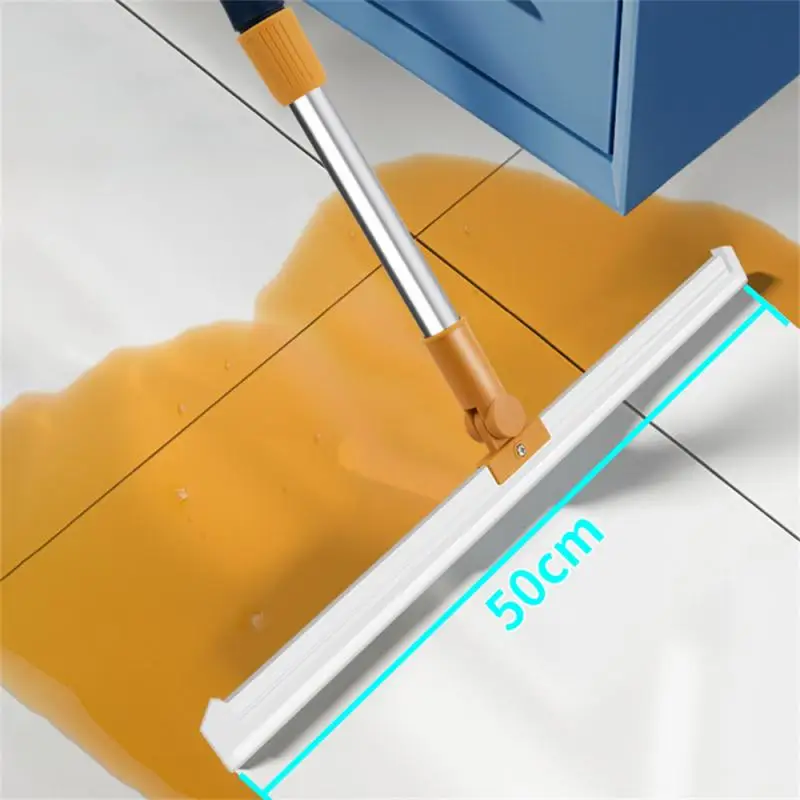 

High Toughness Bathroom Glass Wiper 180 Degree Rotated Simple Design Floor Cleaning Squeegee Length Adjustable Dust-free
